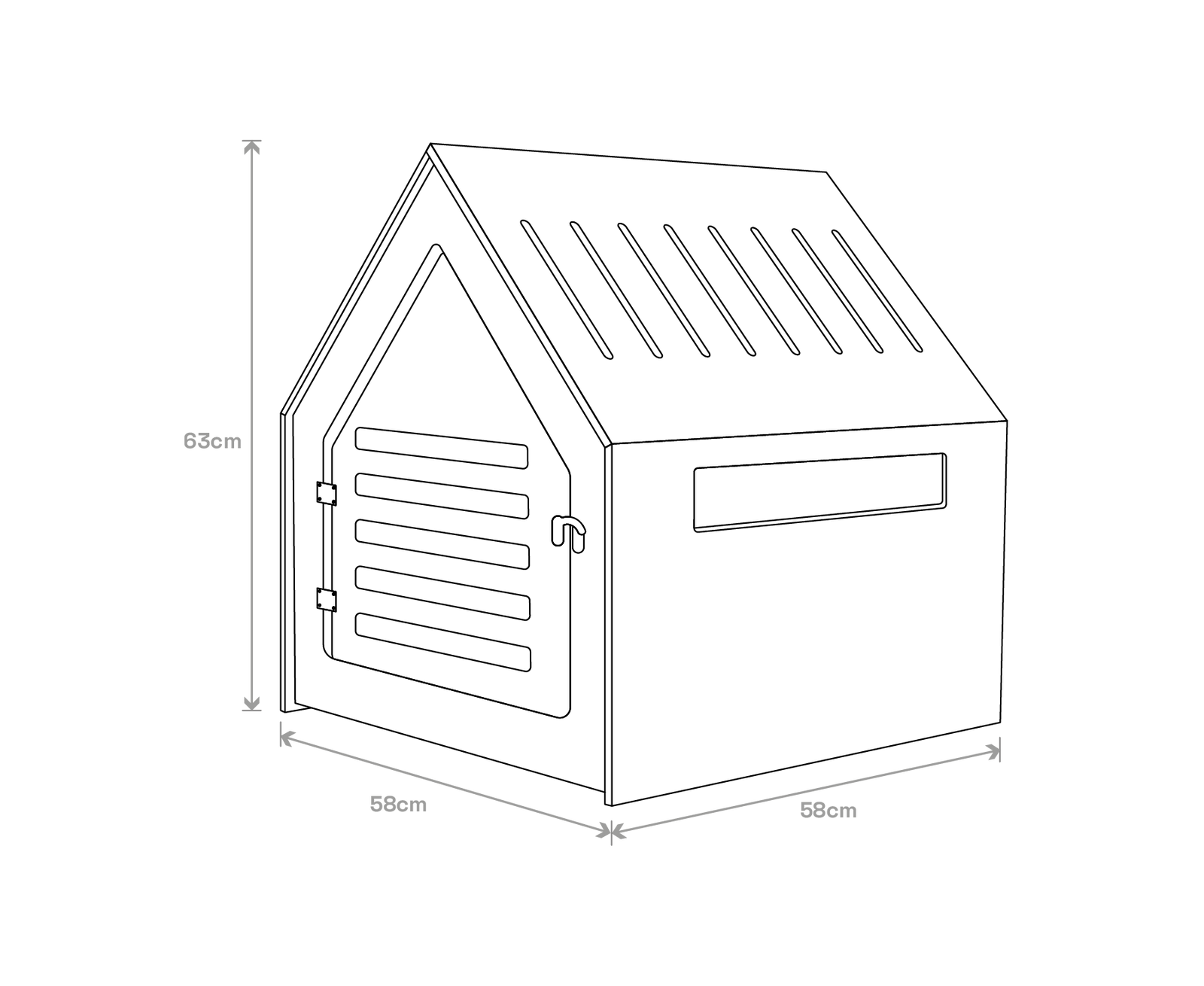 Spud Jax Petshop Modern Pet House Dog Crate (White) Modern Pet House Dog Crate (White) Pet Care > Dog Supplies > Dog Kennels