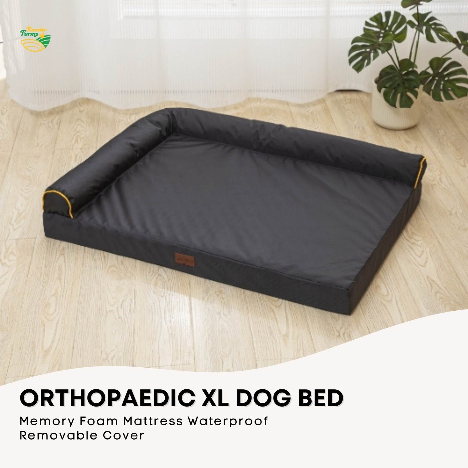 Spud Jax Petshop Orthopaedic Dog Bed XL Grey - Memory Foam Mattress Waterproof Removable Cover Orthopaedic Dog Bed XL Grey - Memory Foam Mattress Waterproof Removable Cover Pet Care > Dog Supplies > Dog Beds