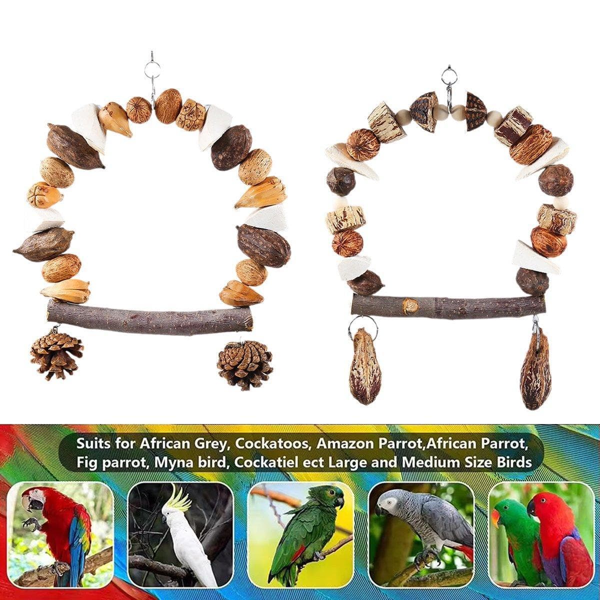 Spud Jax Petshop Parrot Chew Toy For Training Climbing Grinding Teeth Relief Durable Bird Toy - Pine Cones Parrot Chew Toy For Training Climbing Grinding Teeth Relief Durable Bird Toy - Pine Cones Pet Care > Bird > Bird Cage Accessories