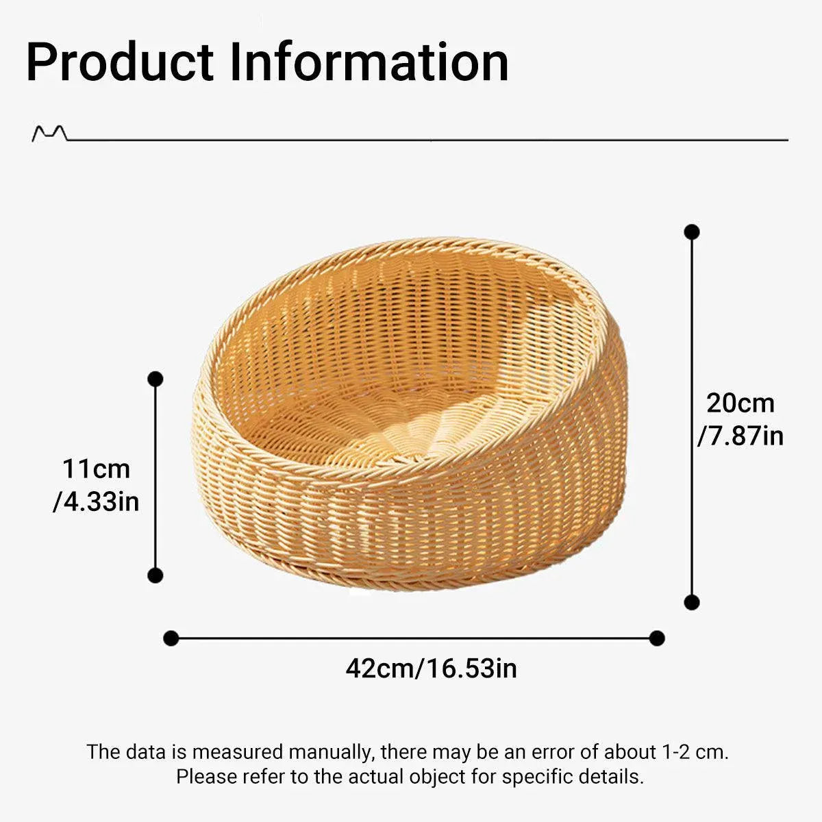 Spud Jax Petshop Rattan Cat Nest Four Seasons Open Cat House Summer Bed for Cats Pet Supplies - Coffee Rattan Cat Nest Four Seasons Open Cat House Summer Bed for Cats Pet Supplies - Coffee Pet Care > Cat Supplies > Cat Furniture