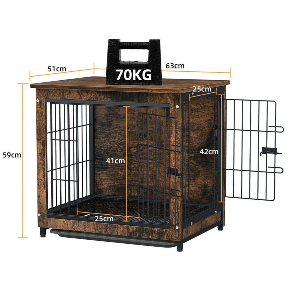 Spud Jax Petshop Small Wooden Dog Crate Indoor Kennel 63x51x59cm End Table Nightstand Small Wooden Dog Crate Indoor Kennel 63x51x59cm End Table Nightstand Pet Care > Dog Supplies > Dog Beds