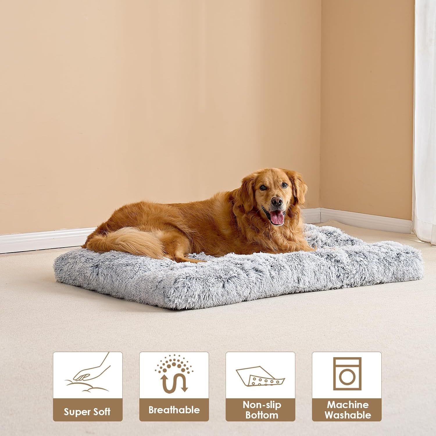 Spud Jax Petshop Winter Plush Dog Bed -Large Winter Plush Dog Bed -Large Pet Care > Dog Supplies > Dog Beds