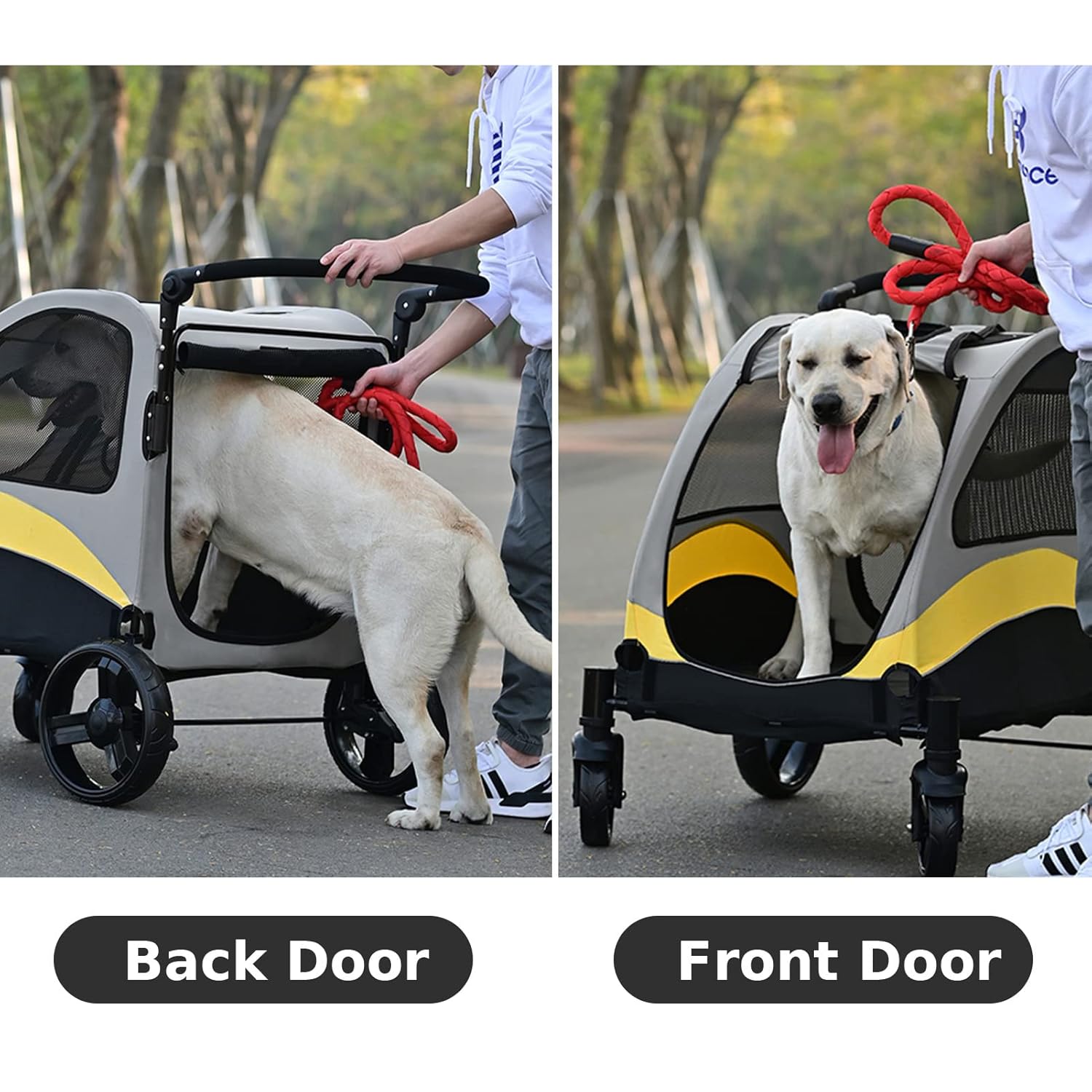 Spud Jax Petshop XL Dog Stroller Pet Pushchair Foldable Travel Cart XL Dog Stroller Pet Pushchair Foldable Travel Cart Pet Care > Cat Supplies > Cat Carriers & Crates