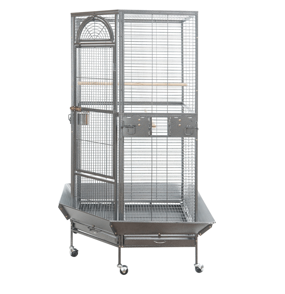 Spud Jax Petshop YES4PETS 161 cm XL Corner Bird Cage Pet Parrot Aviary Perch Castor Wheel Pet Care > Bird