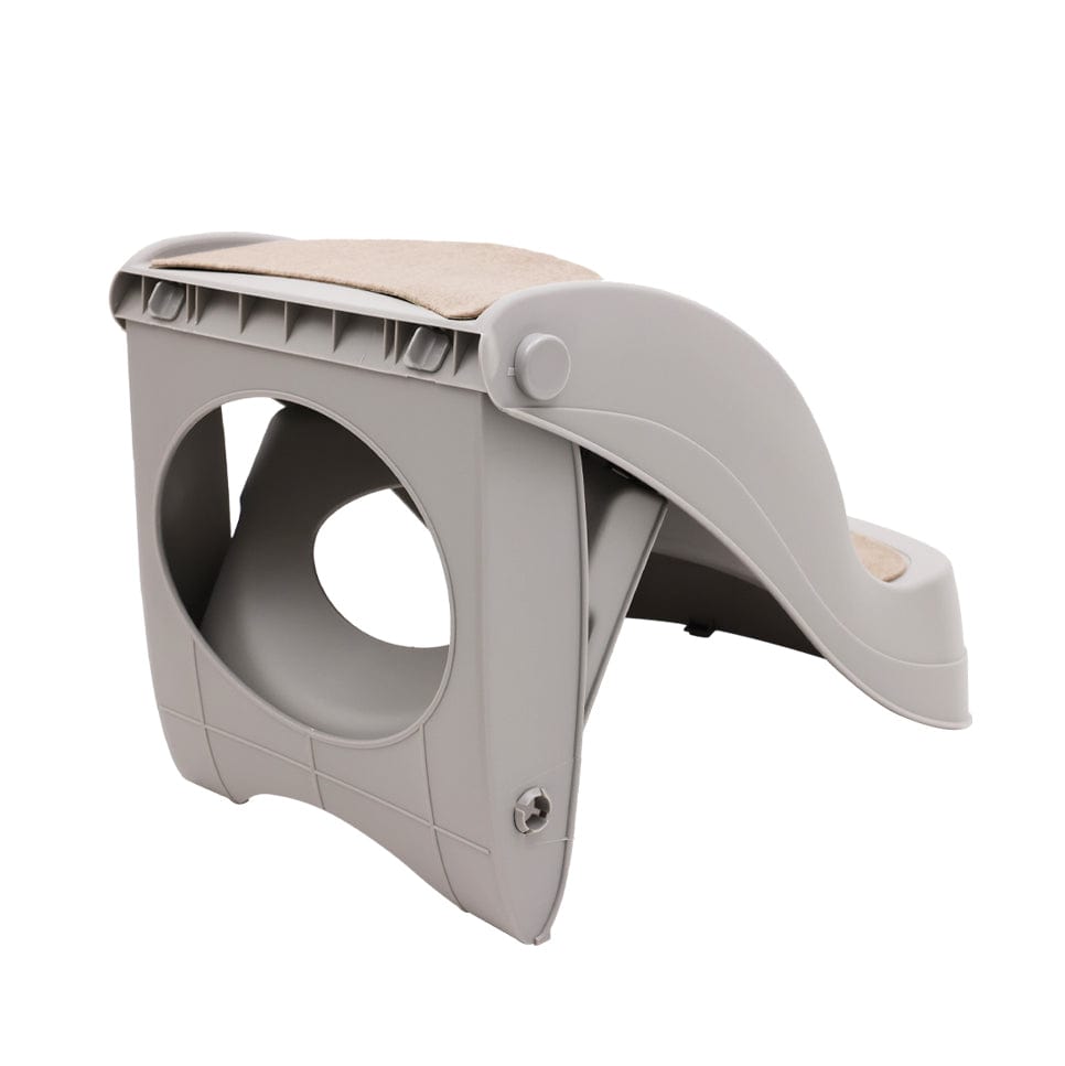 Spud Jax Petshop Furtastic 38cm Foldable Pet Stairs Ramp - Grey Pet Care