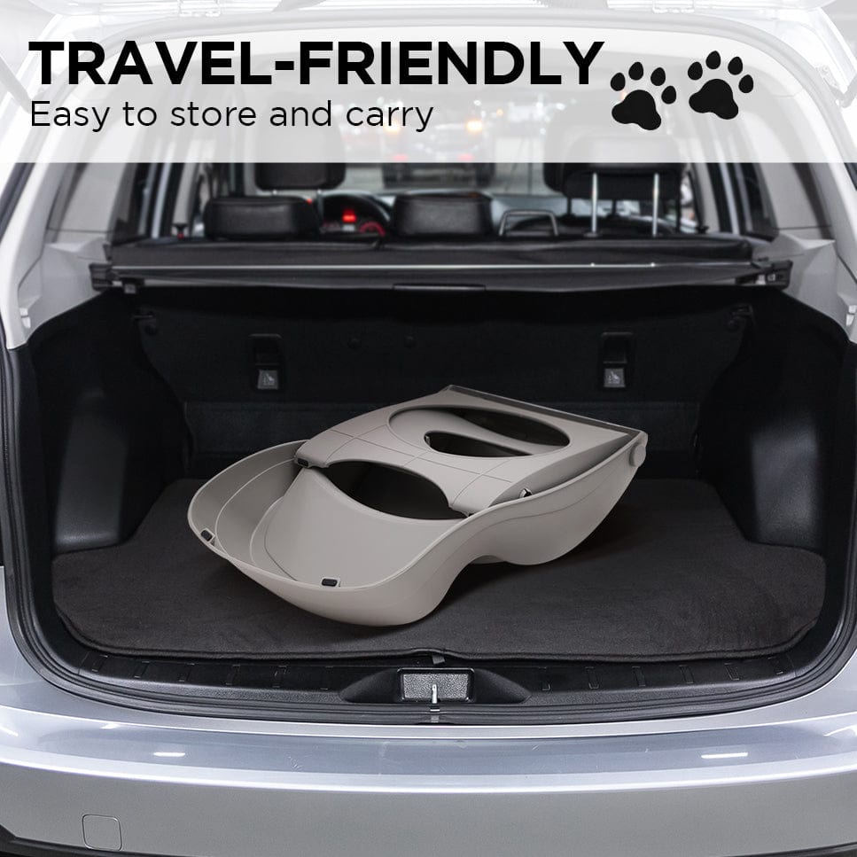 Spud Jax Petshop Furtastic 38cm Foldable Pet Stairs Ramp - Grey Pet Care