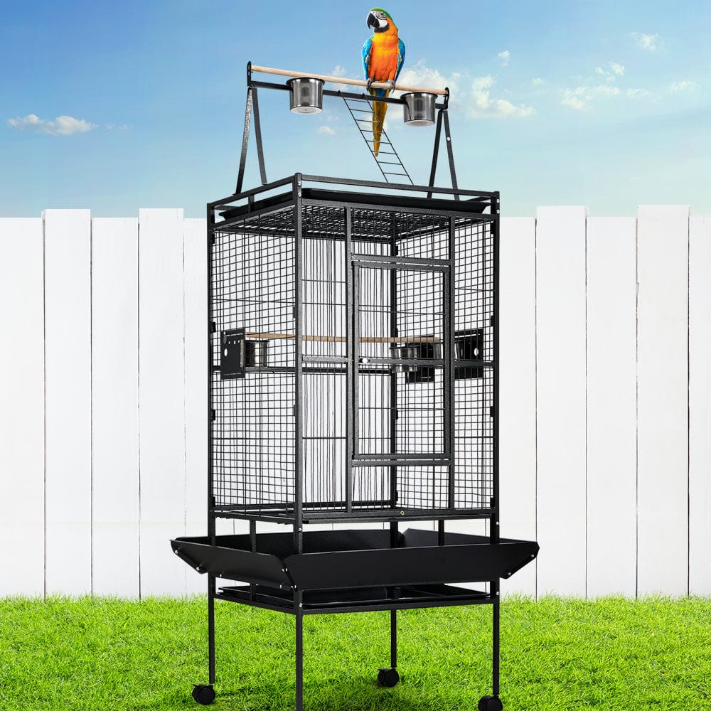 Spud Jax Petshop i.Pet Bird Cage Pet Cages Aviary 173CM Large Travel Stand Budgie Parrot Toys Pet Care