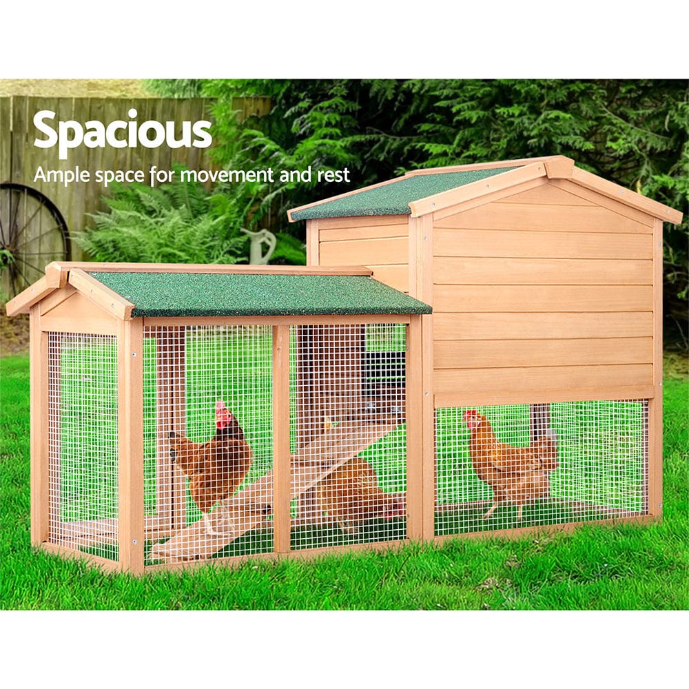 Spud Jax Petshop i.Pet Chicken Coop Rabbit Hutch 138cm Wide Wooden Pet Hutch Pet Care