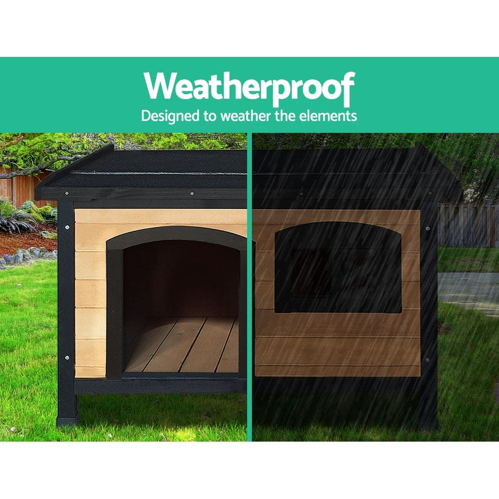 Spud Jax Petshop i.Pet Dog Kennel Kennels Outdoor Wooden Pet House Cabin Puppy Large L Outside Pet Care