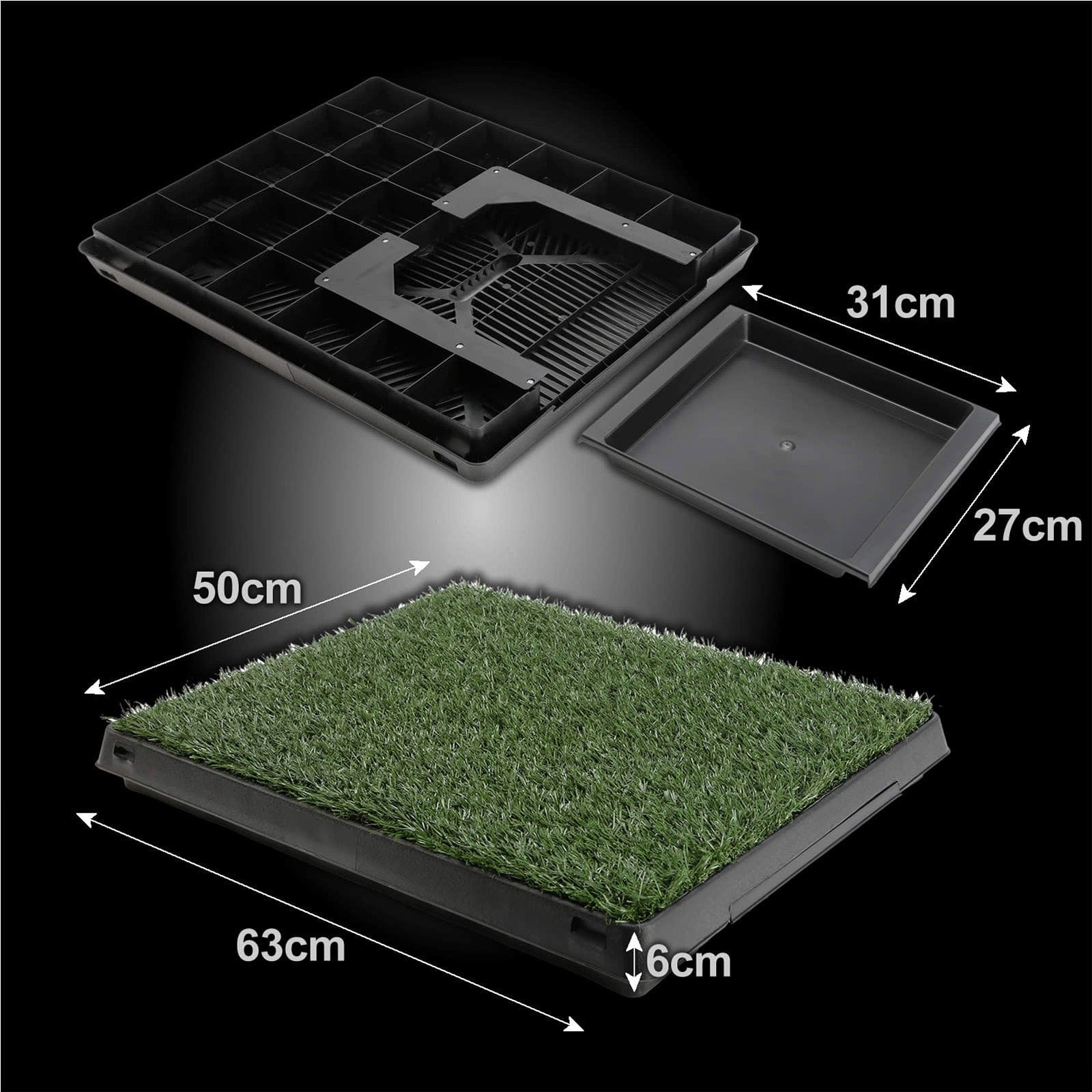 Spud Jax Petshop Pet Dog Potty Tray Training Toilet + 1 Grass Mat 63cm x 50cm Pet Care
