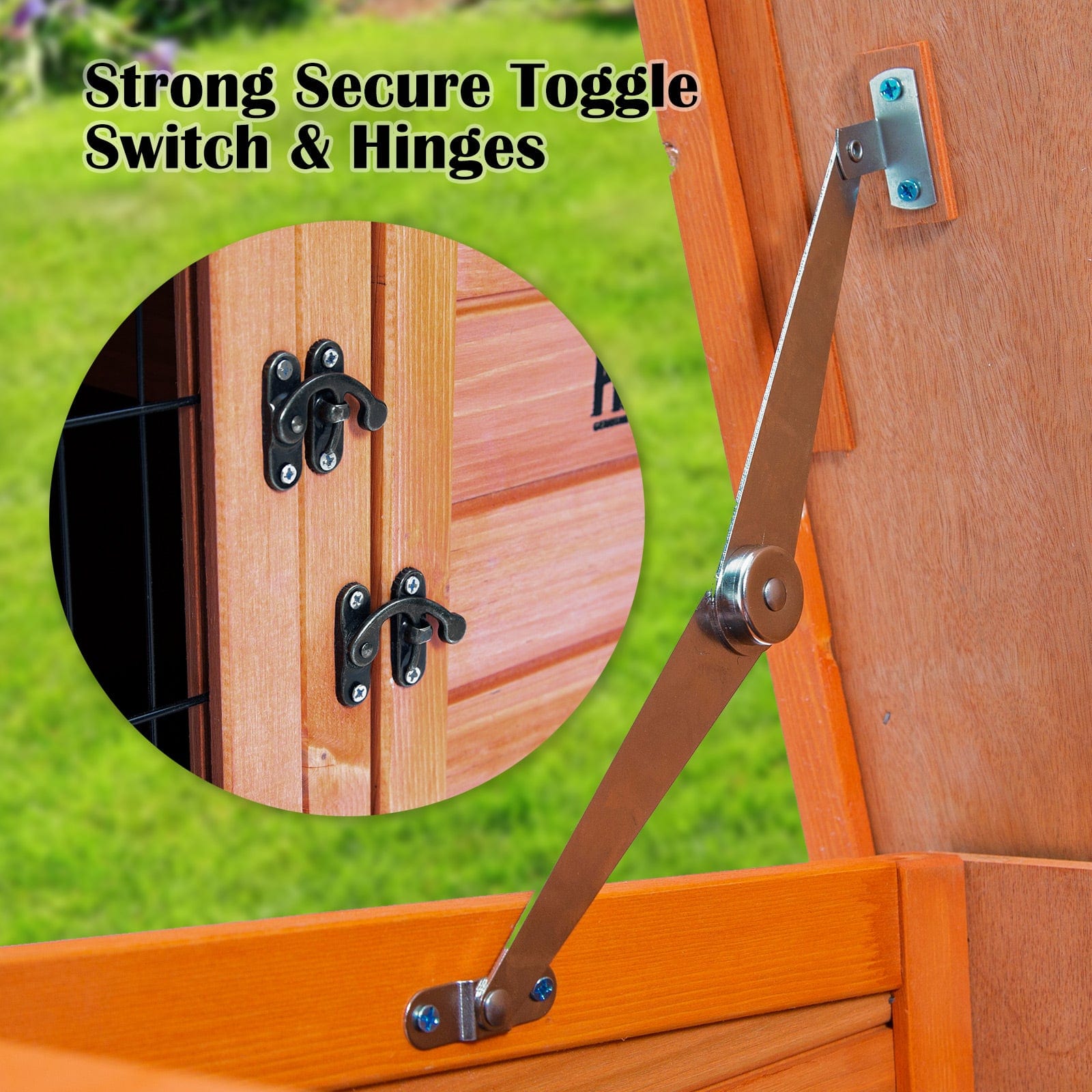 Spud Jax Petshop Rabbit Hutch Chicken Coop 92 x 45 x 82cm 2 Storey Cage Run Aria Pet Care