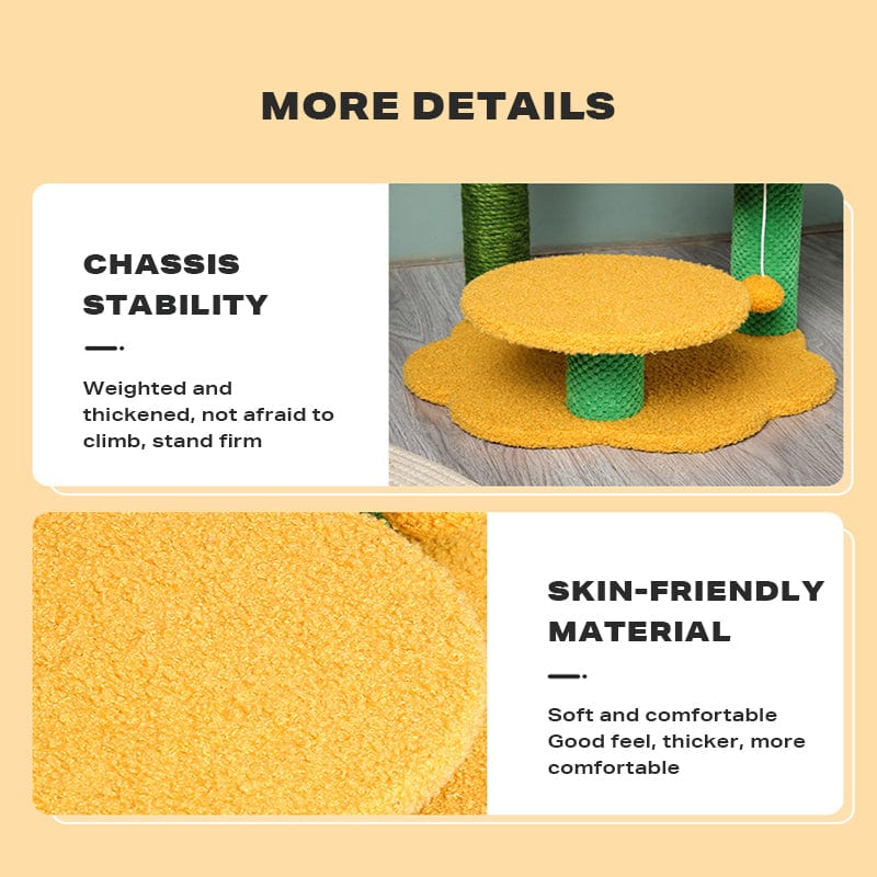 Spud Jax Petshop Sun flower cat climbing frame cat scratching post toy Pet Care