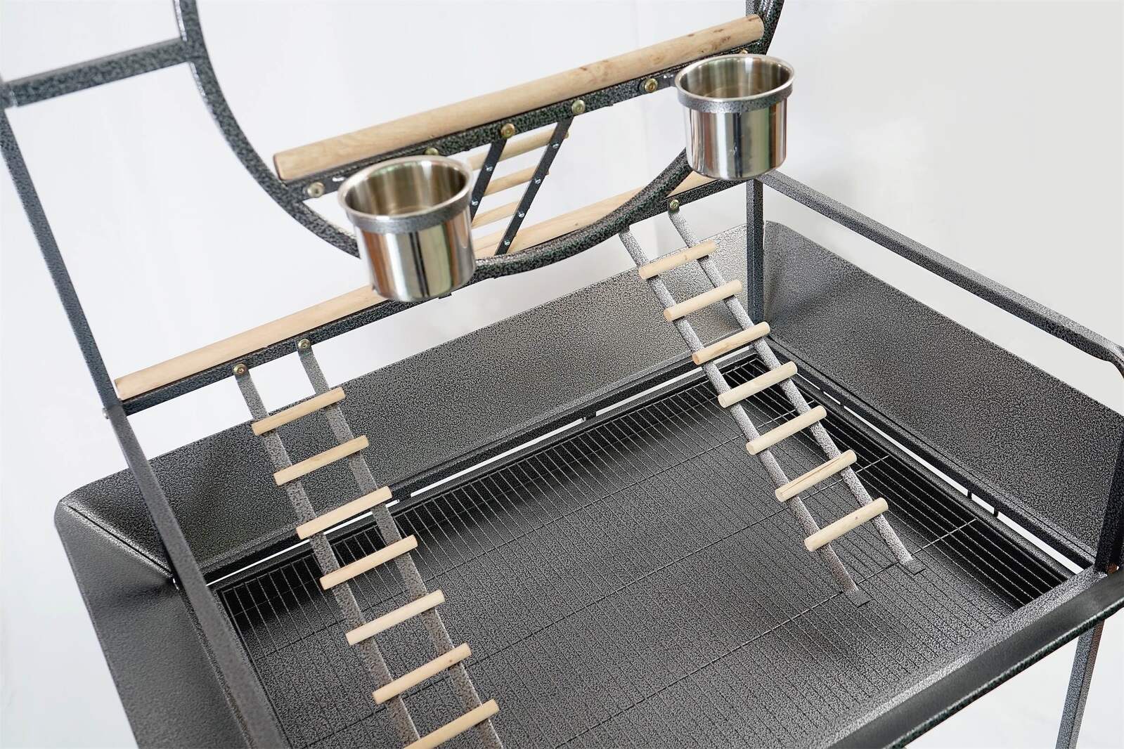 Spud Jax Petshop YES4PETS Large Bird Cage Parrot Playpen Gym Toy Stand With Ladder On Wheels Pet Care > Bird