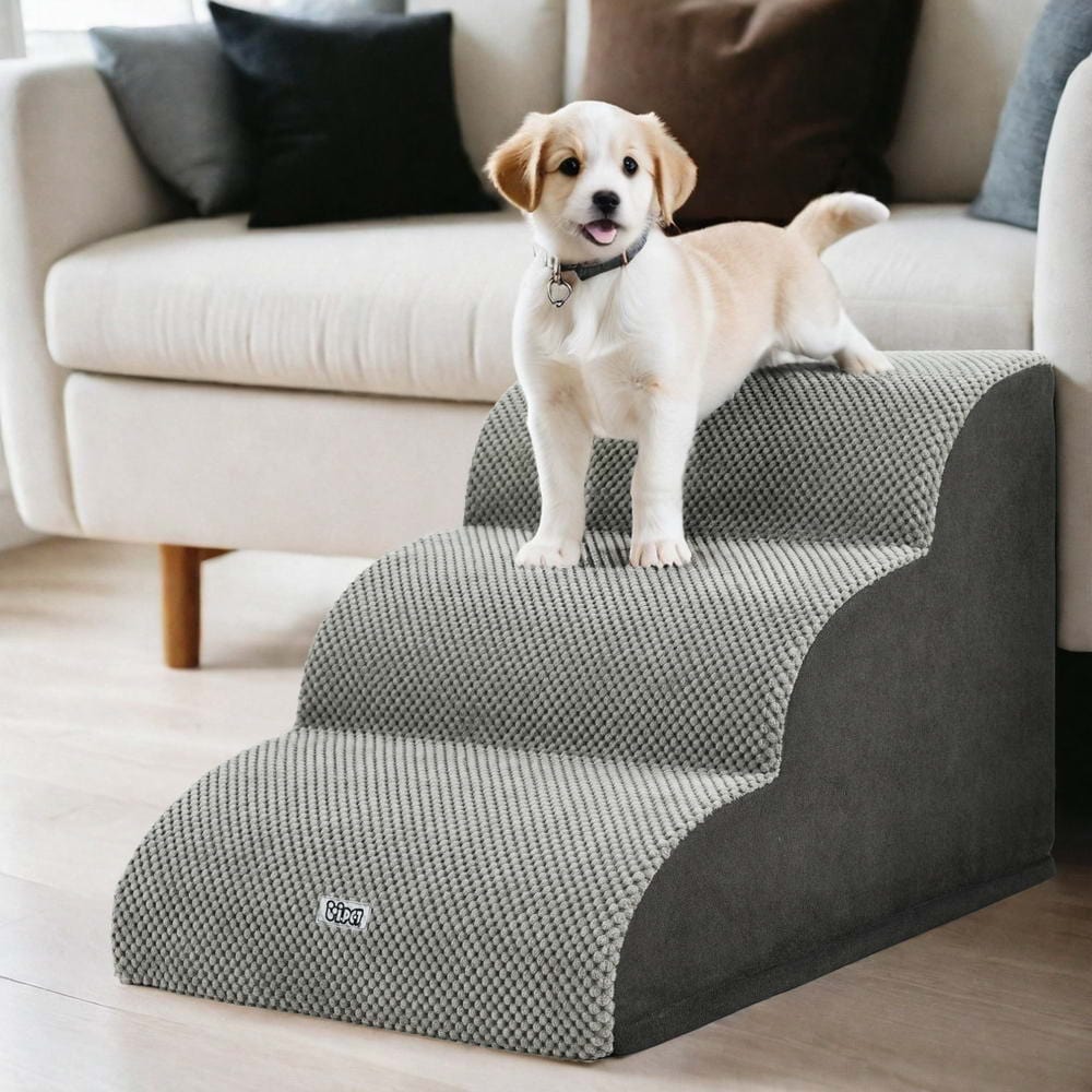 Spud Jax Petshop i.Pet Dog Ramp Steps Foam 3 Tier Pet Stairs For Bed Sofa Car Portable Indoor i.Pet Dog Ramp Steps Foam 3 Tier Pet Stairs For Bed Sofa Car Portable Indoor Pet Care > Dog Supplies > Dog Steps & Ramps