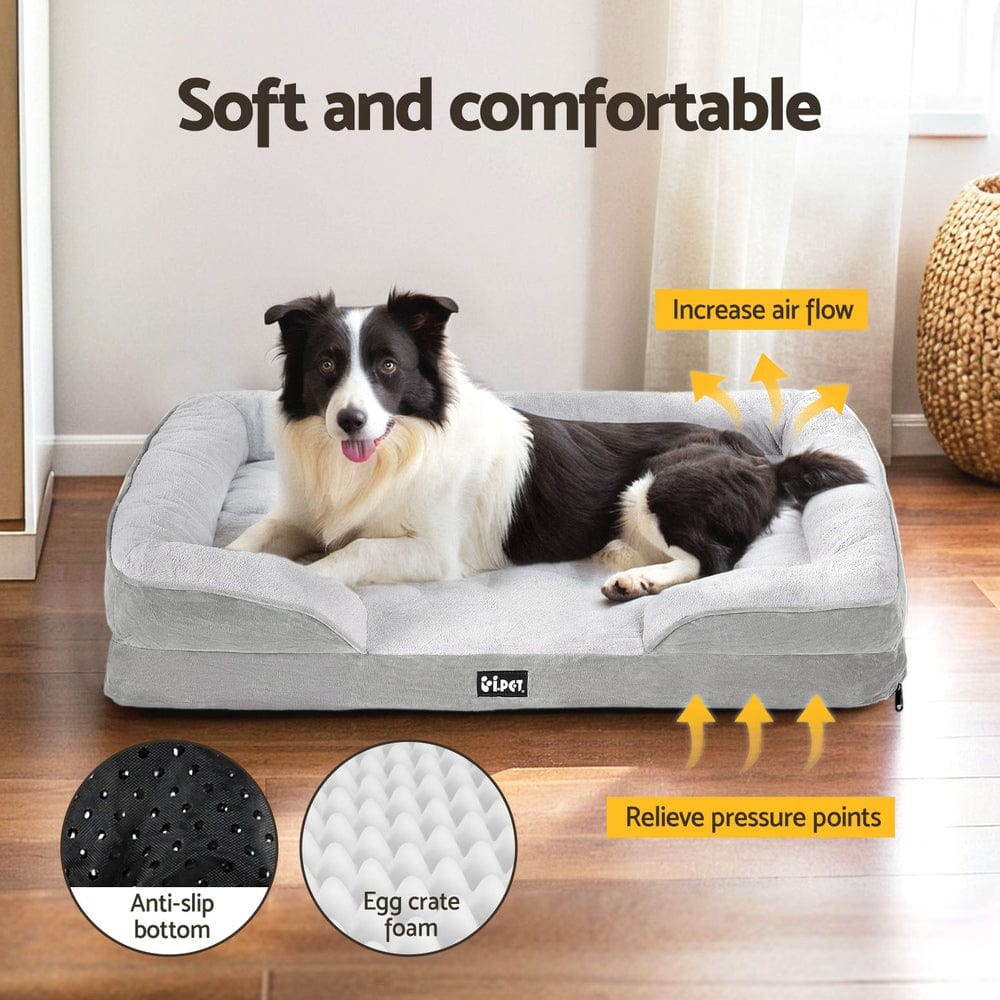 Spud Jax Petshop i.Pet Pet Bed Dog Calming Soft Cushion Egg Crate Large Sofa Washable Removable i.Pet Pet Bed Dog Calming Soft Cushion Egg Crate Large Sofa Washable Removable Pet Care > Dog Supplies