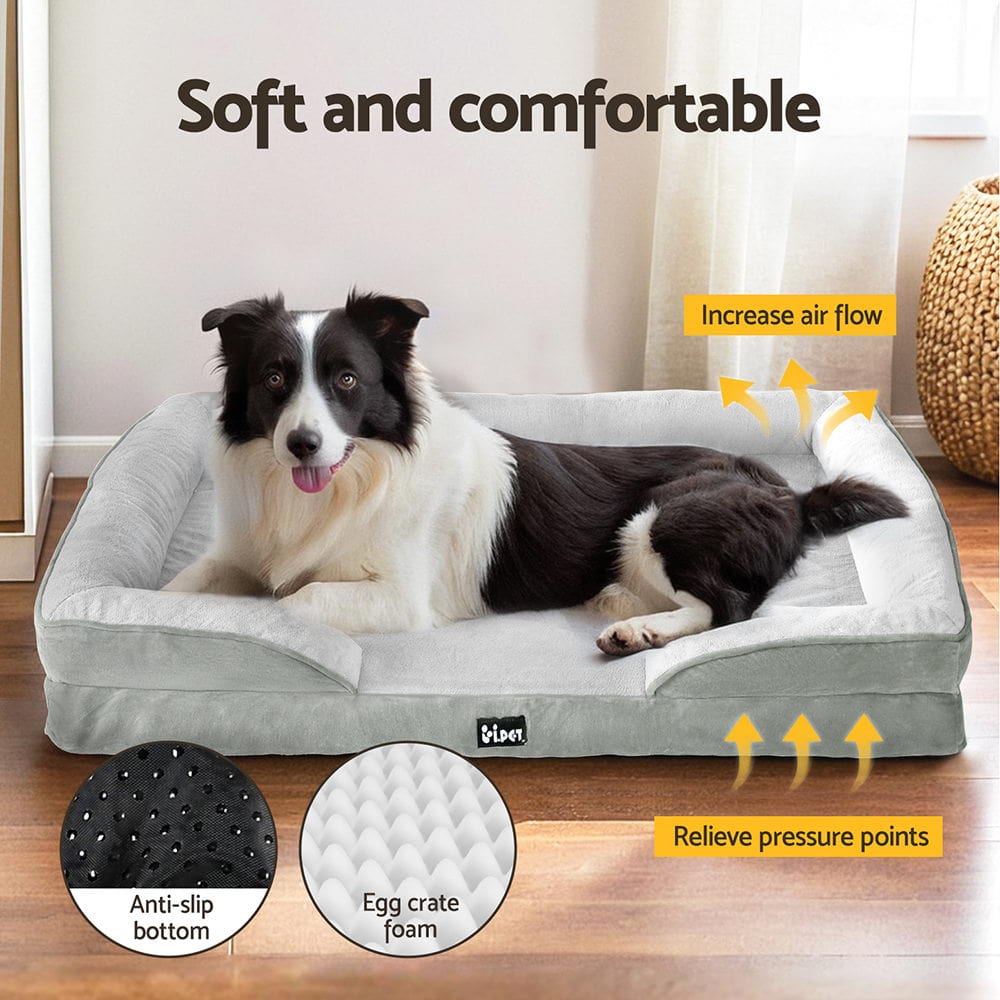 Spud Jax Petshop i.Pet Pet Bed Dog Calming Soft Cushion Egg Crate Large Sofa Removable Washable i.Pet Pet Bed Dog Calming Soft Cushion Egg Crate Large Sofa Removable Washable Pet Care > Dog Supplies > Dog Beds