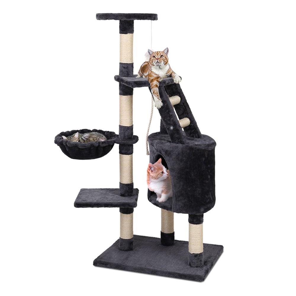 Spud Jax Petshop i.Pet Cat Tree 120cm Trees Scratching Post Scratcher Tower Condo House Furniture Wood Multi Level Pet Care