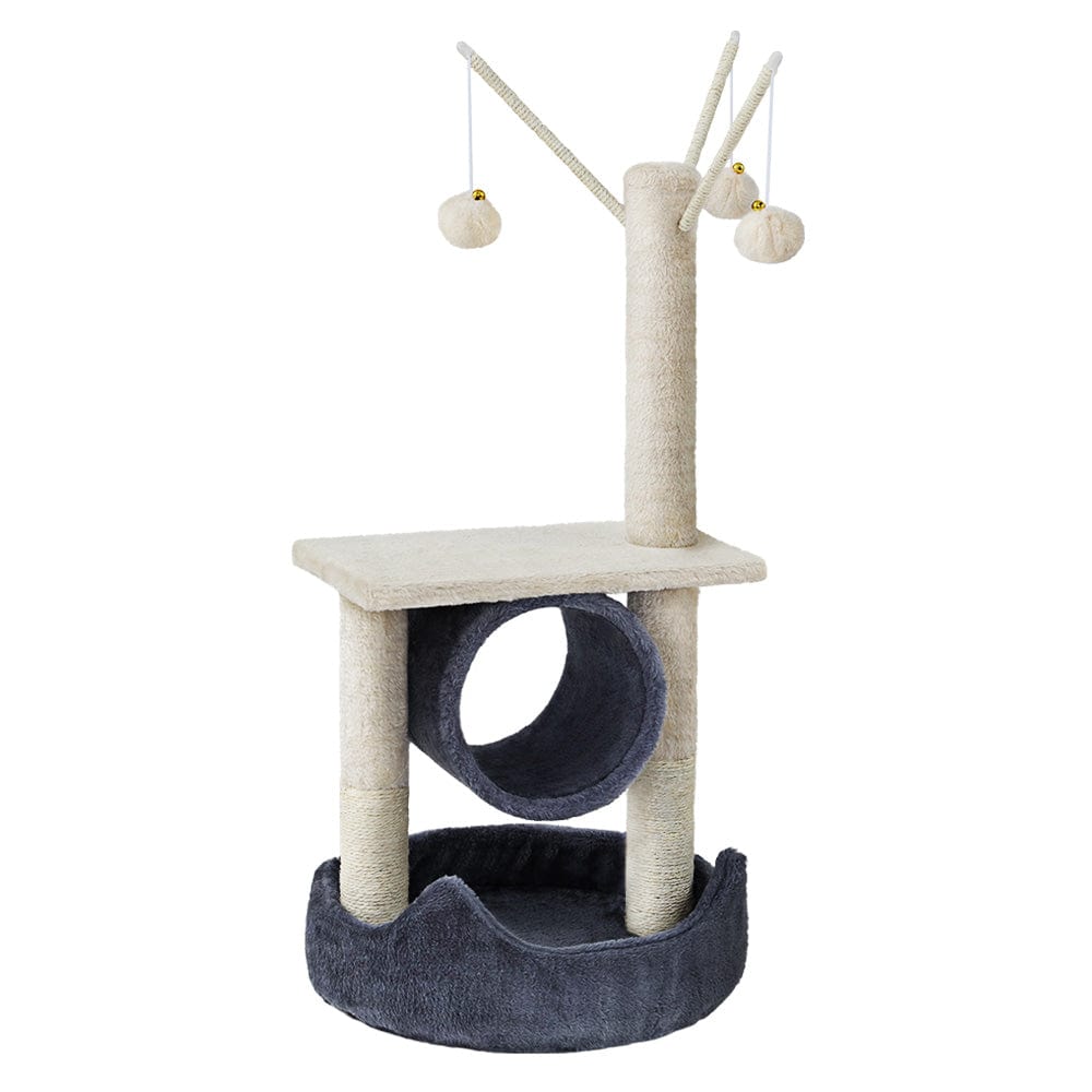 Spud Jax Petshop i.Pet Cat Tree 76cm Scratching Post Tower Scratcher Condo House Hanging toys Pet Care > Cat Supplies