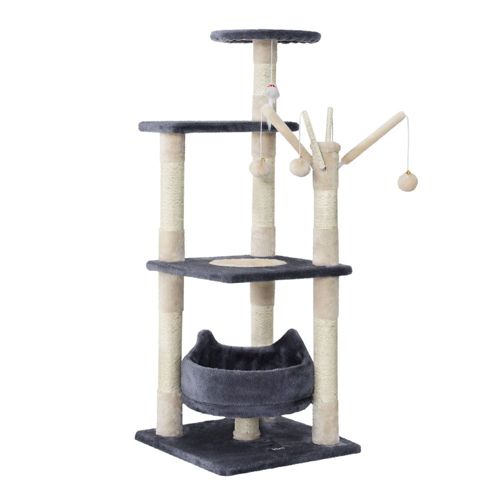 Spud Jax Petshop i.Pet Cat Tree 110cm Tower Scratching Post Scratcher Wood Condo House Bed Toys Pet Care > Cat Supplies