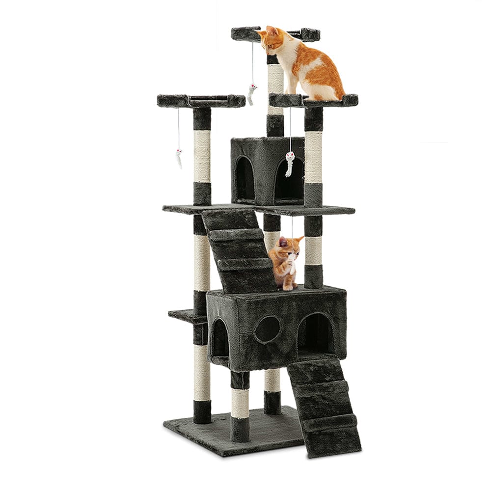 Spud Jax Petshop i.Pet Cat Tree 180cm Trees Scratching Post Scratcher Tower Condo House Furniture Wood Pet Care