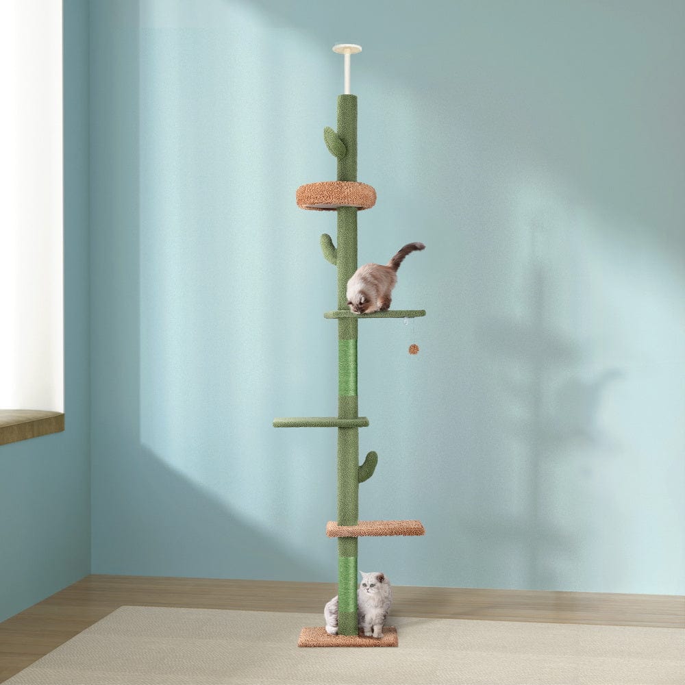 Spud Jax Petshop i.Pet Cat Tree Tower Scratching Post Scratcher Floor to Ceiling Cats Bed 290cm i.Pet Cat Tree Tower Scratching Post Scratcher Floor to Ceiling Cats Bed 290cm Pet Care > Cat Supplies > Cat Scratching Posts