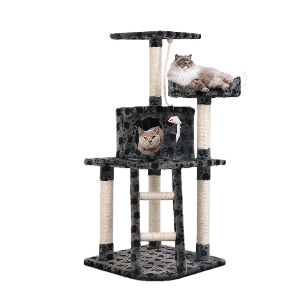 Spud Jax Petshop i.Pet Cat Tree 120cm Trees Scratching Post Scratcher Tower Condo House Furniture Wood 120cm Pet Care