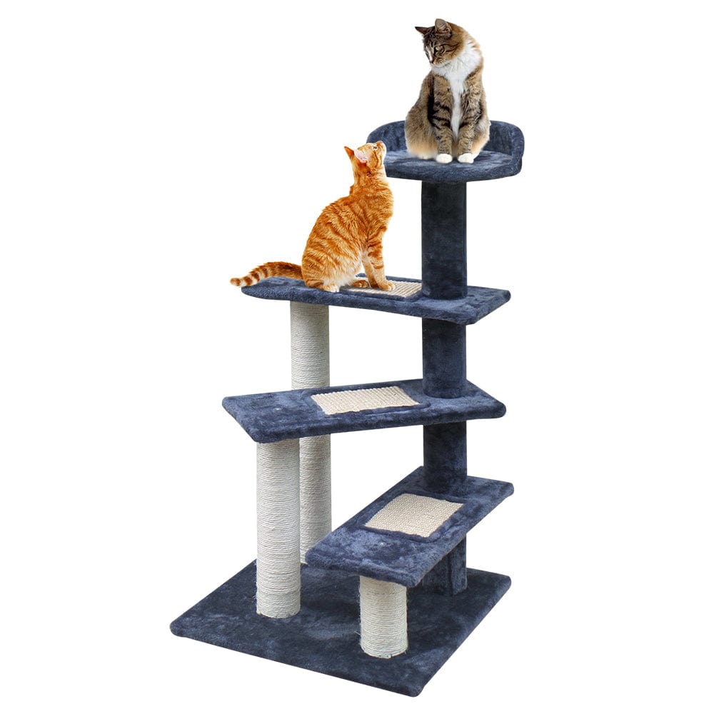 Spud Jax Petshop i.Pet Cat Tree 100cm Trees Scratching Post Scratcher Tower Condo House Furniture Wood Steps Pet Care