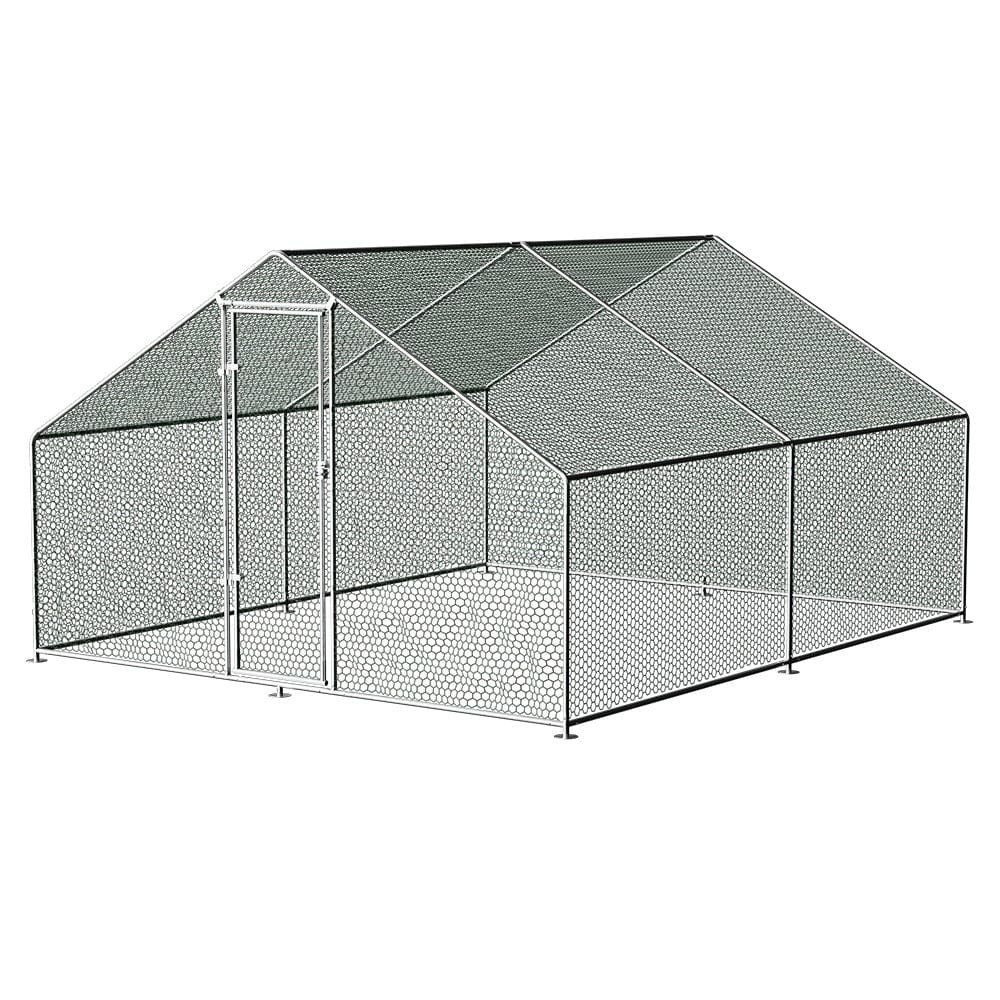 Spud Jax Petshop i.Pet Chicken Coop Cage 3x4x2m Galvanised Steel Pet Care &gt; Farm Supplies