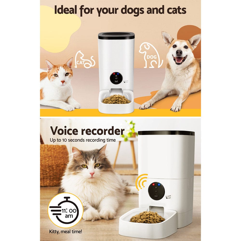 Spud Jax Petshop i.Pet Automatic Pet Feeder 6L Wifi Auto Dog Cat Smart Food Dispenser Timer Pet Care > Dog Supplies