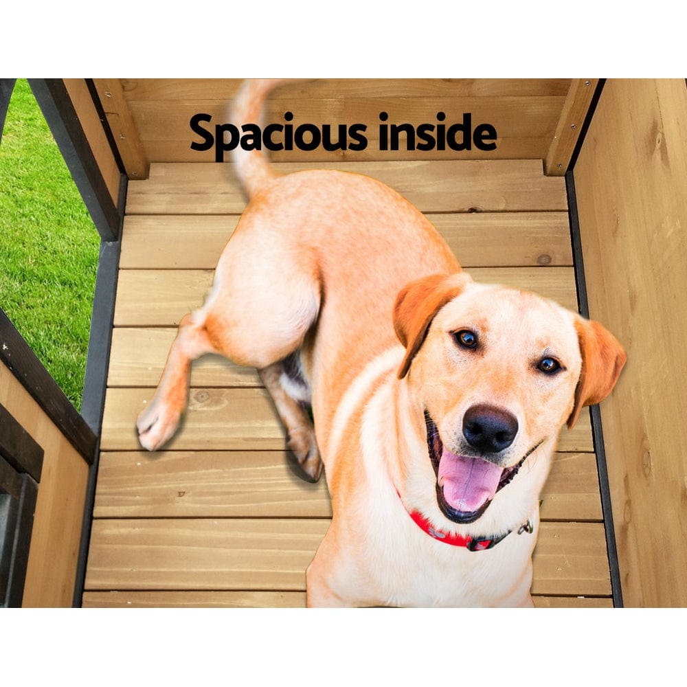 Spud Jax Petshop i.Pet Dog Pet Kennel Dog House Large Wooden 96cm x 69cm x 66cm i.Pet Dog Pet Kennel Dog House Large Wooden 96cm x 69cm x 66cm Pet Care
