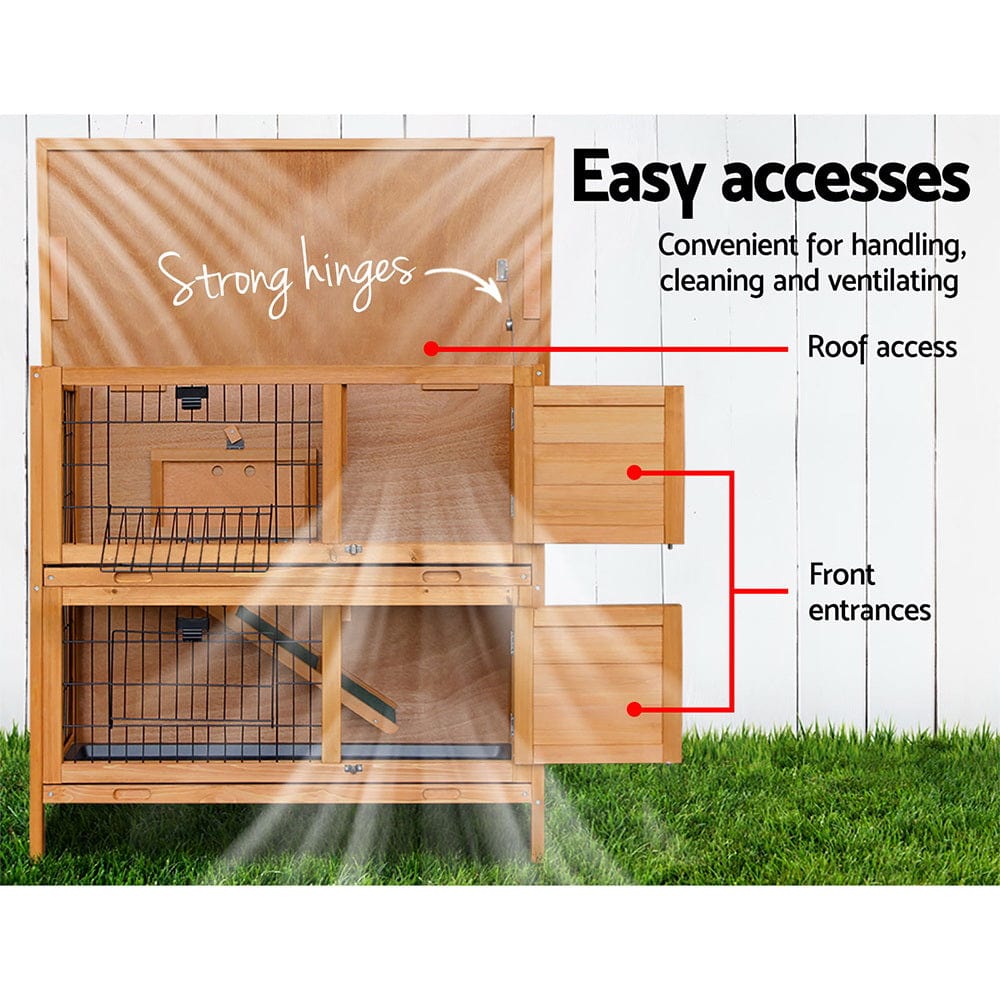 Spud Jax Petshop i.Pet Rabbit Hutch Wooden Chicken Coop Pet Hutch 82cm x 91.5cm x 45cm i.Pet Rabbit Hutch Wooden Chicken Coop Pet Hutch 82cm x 91.5cm x 45cm Pet Care