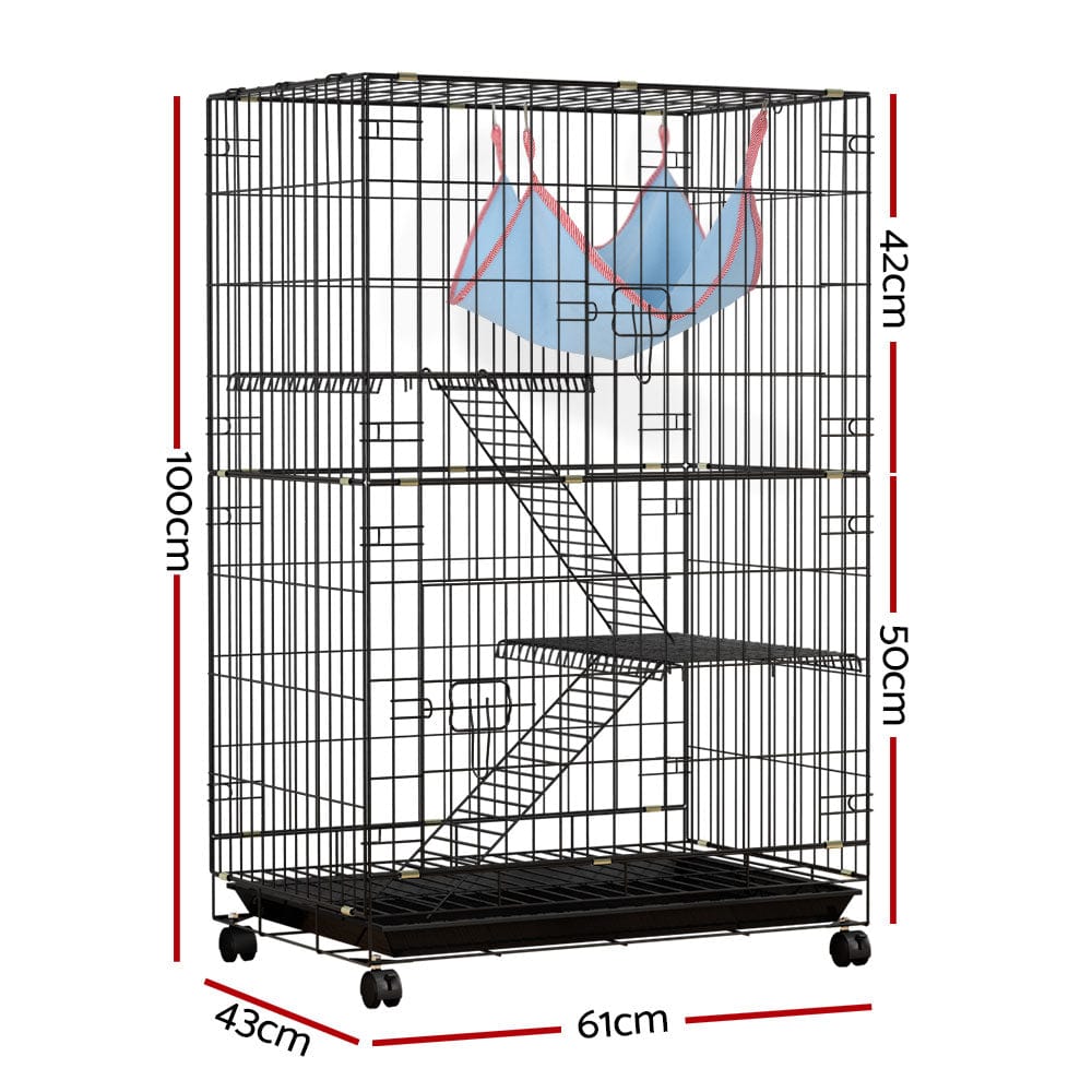 Spud Jax Petshop i.Pet Rabbit Cage 100cm Hutch 3 Level Indoor Guinea Pig Ferret i.Pet Rabbit Cage 100cm Hutch 3 Level Indoor Guinea Pig Ferret Pet Care > Coops & Hutches > Small Animal Habitats & Cages