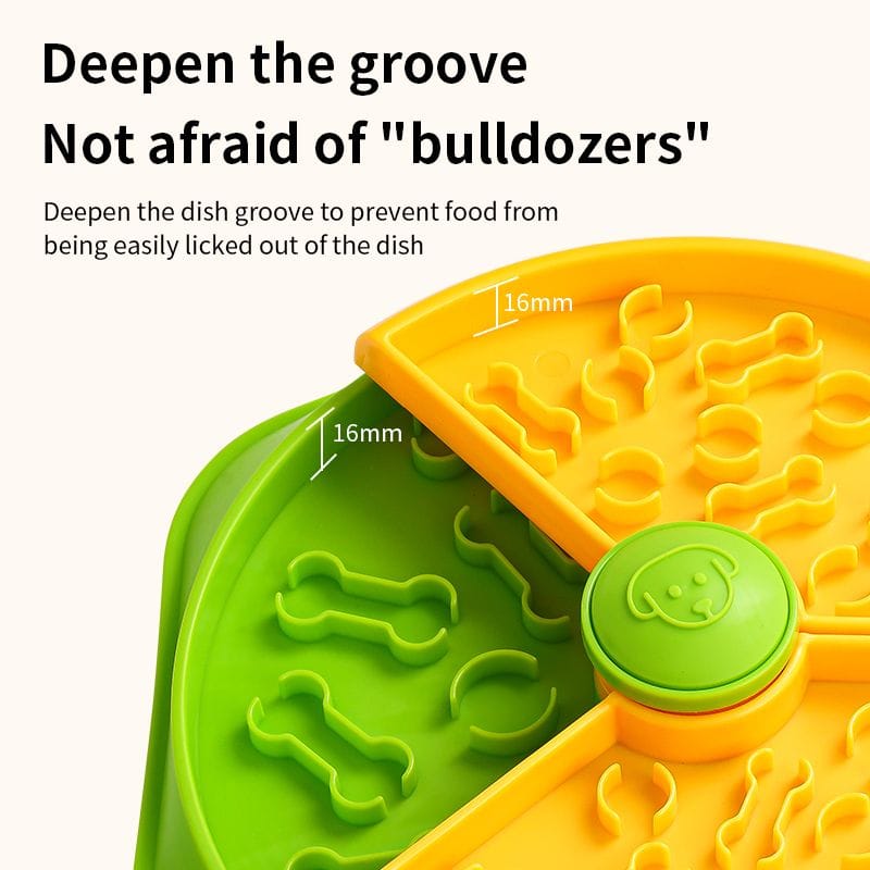 Spud Jax Petshop Large 360° Rotating Double-Layer Slow Feeder Bowl, 27 cm, Puzzle Feeder for Cats and Dogs Large 360° Rotating Double-Layer Slow Feeder Bowl, 27 cm, Puzzle Feeder for Cats and Dogs Pet Care > Dog Supplies > Dog Bowls, Feeders & Waterers