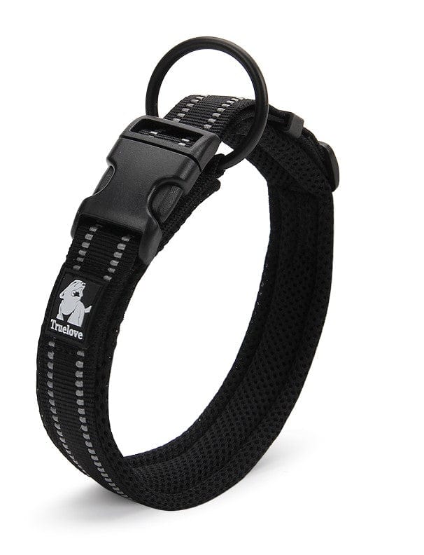 Spud Jax Petshop Heavy Duty Reflective Collar Black S Pet Care > Dog Supplies