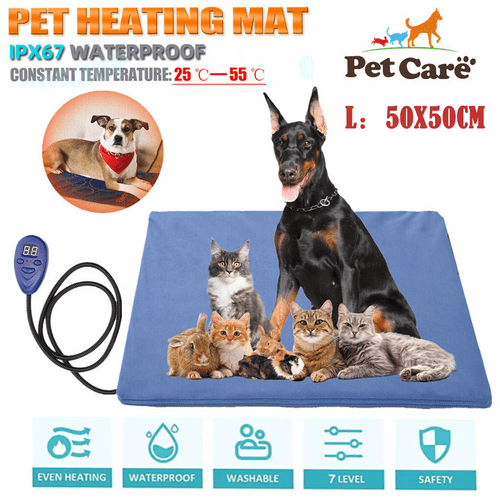 Spud Jax Petshop Electric Pet Heat Pad: Waterproof Heating Mat for Cat Dog Bed | Chew Resistant L Pet Care &gt; Toys