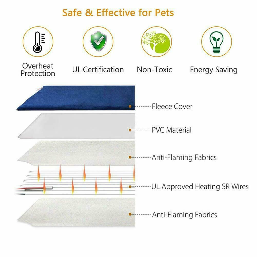 Spud Jax Petshop Electric Pet Heat Pad: Waterproof Heating Mat for Cat Dog Bed | Chew Resistant L Pet Care > Toys