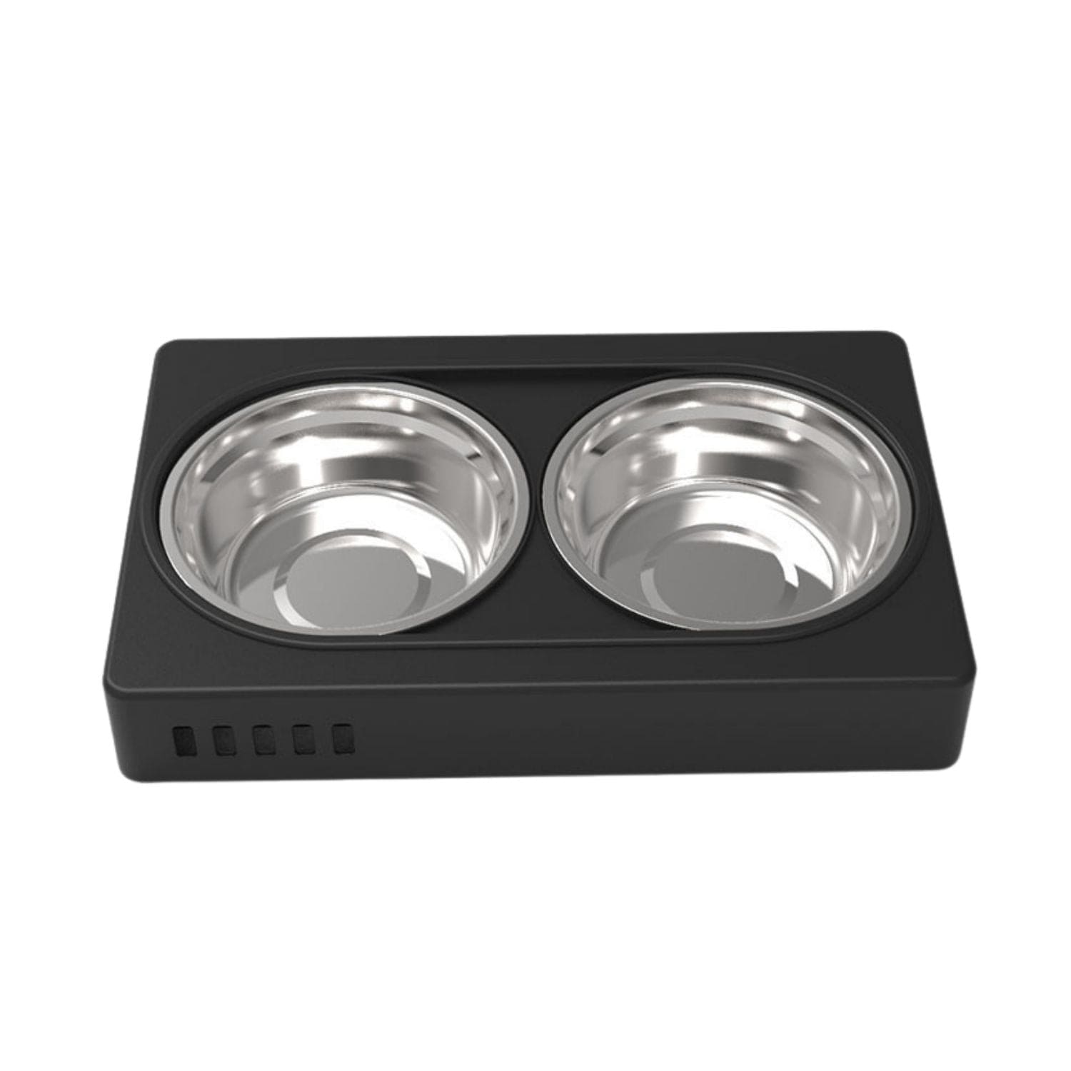 Spud Jax Petshop FLOOFI Elevated Raised Pet Feeder with Double Bowl (Black) FI-FD-119-SY Pet Care > Dog Supplies