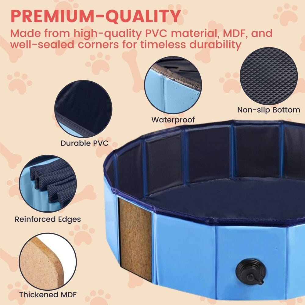 Spud Jax Petshop Floofi Pet Pool 160cm*30cm XXL Blue Pet Care