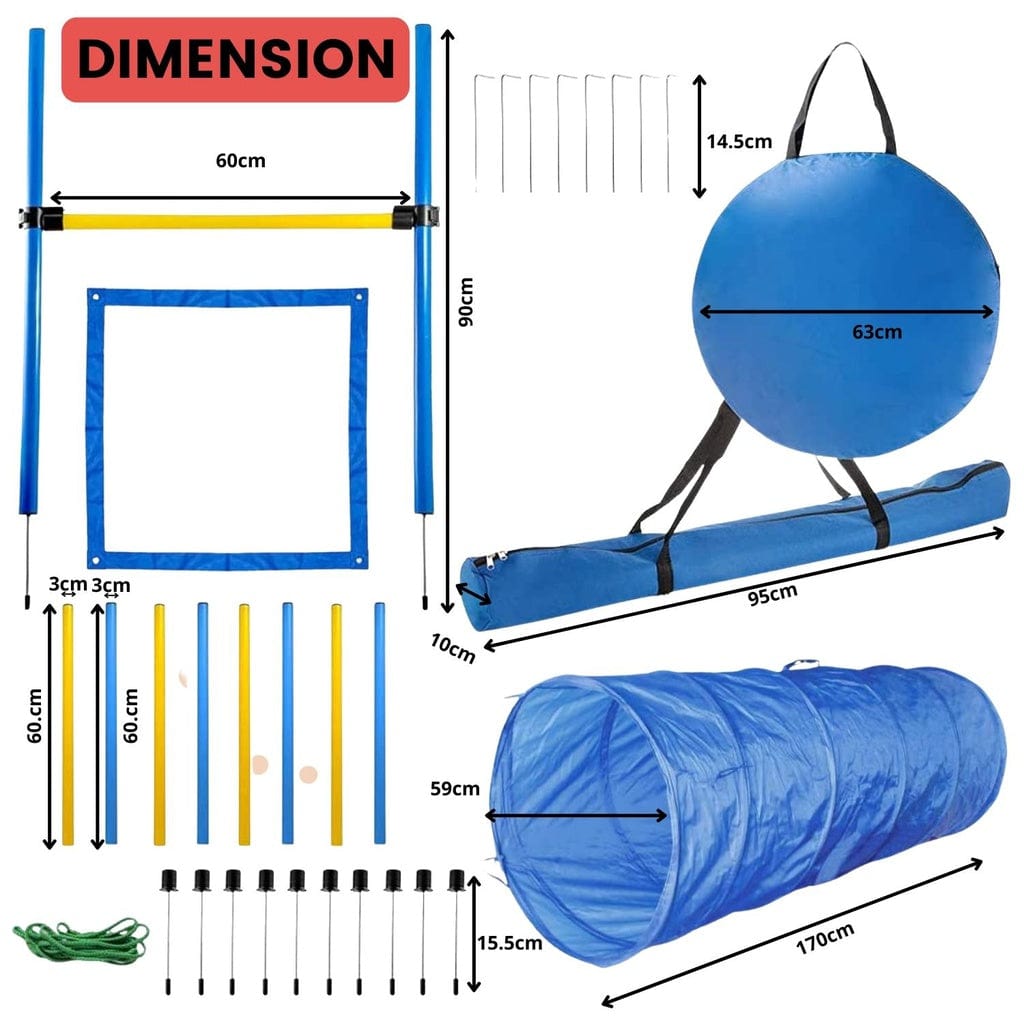 Spud Jax Petshop Floofi Dog Agility Training Set FI-DGT-100-SL / FI-DGT-100-YX Pet Care > Dog Supplies