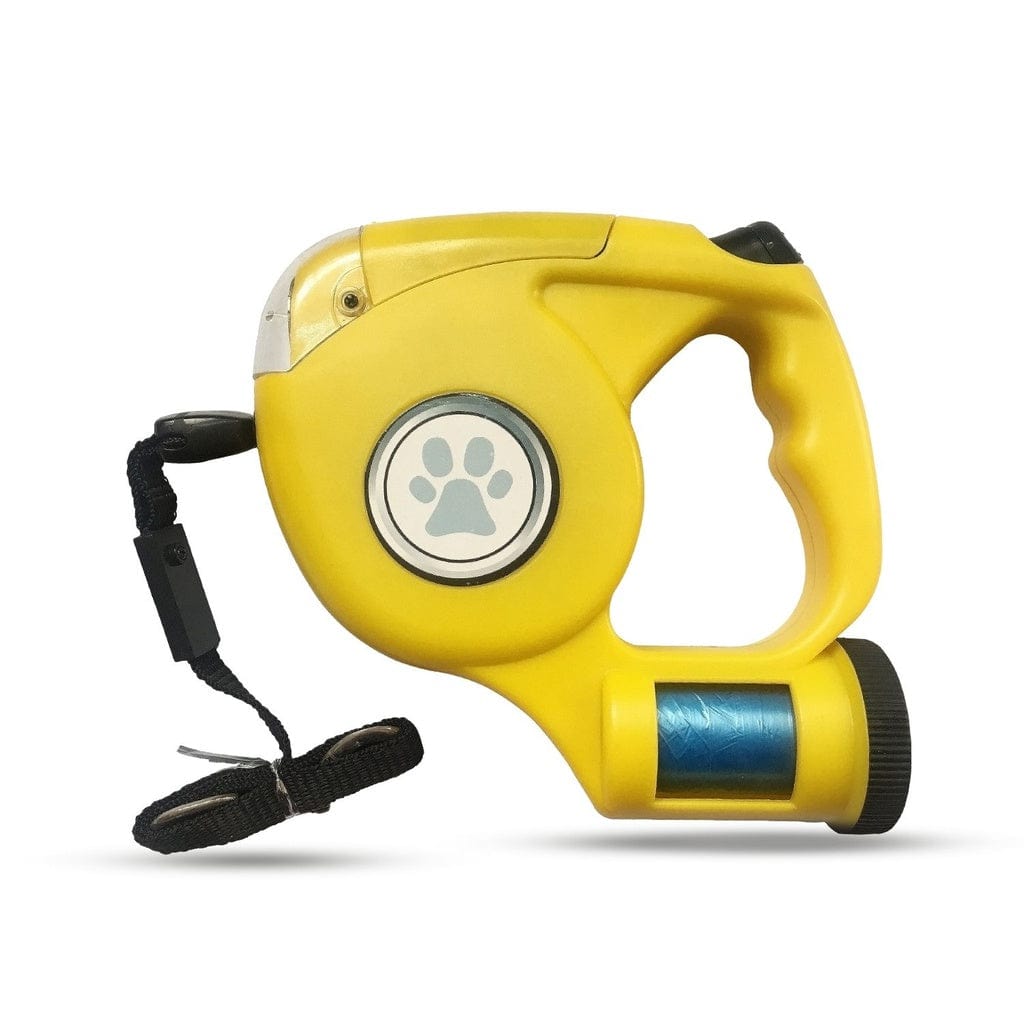 Spud Jax Petshop Floofi 3 in 1 Waste Beg LED Leash Yellow FI-PC-121-HN Pet Care &gt; Dog Supplies