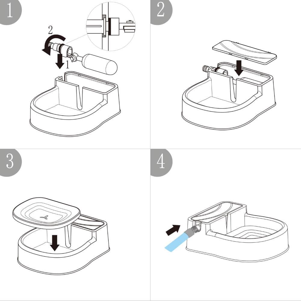 Spud Jax Petshop Auto Filling Dog Drinking Water Fountain - Outdoor Automatic Pet Drinking Bowl Auto Filling Dog Drinking Water Fountain - Outdoor Automatic Pet Drinking Bowl Pet Care > Dog Supplies > Dog Bowls, Feeders & Waterers