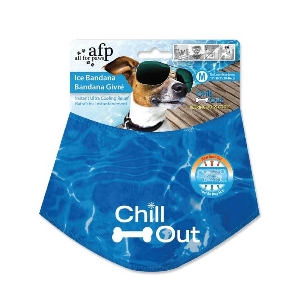 Spud Jax Petshop M - Dog Cooling Bandana Ice Neck Collar AFP Chill Out Pet Cool Scarf Cold Medium Pet Care > Dog Supplies > Dog Apparel