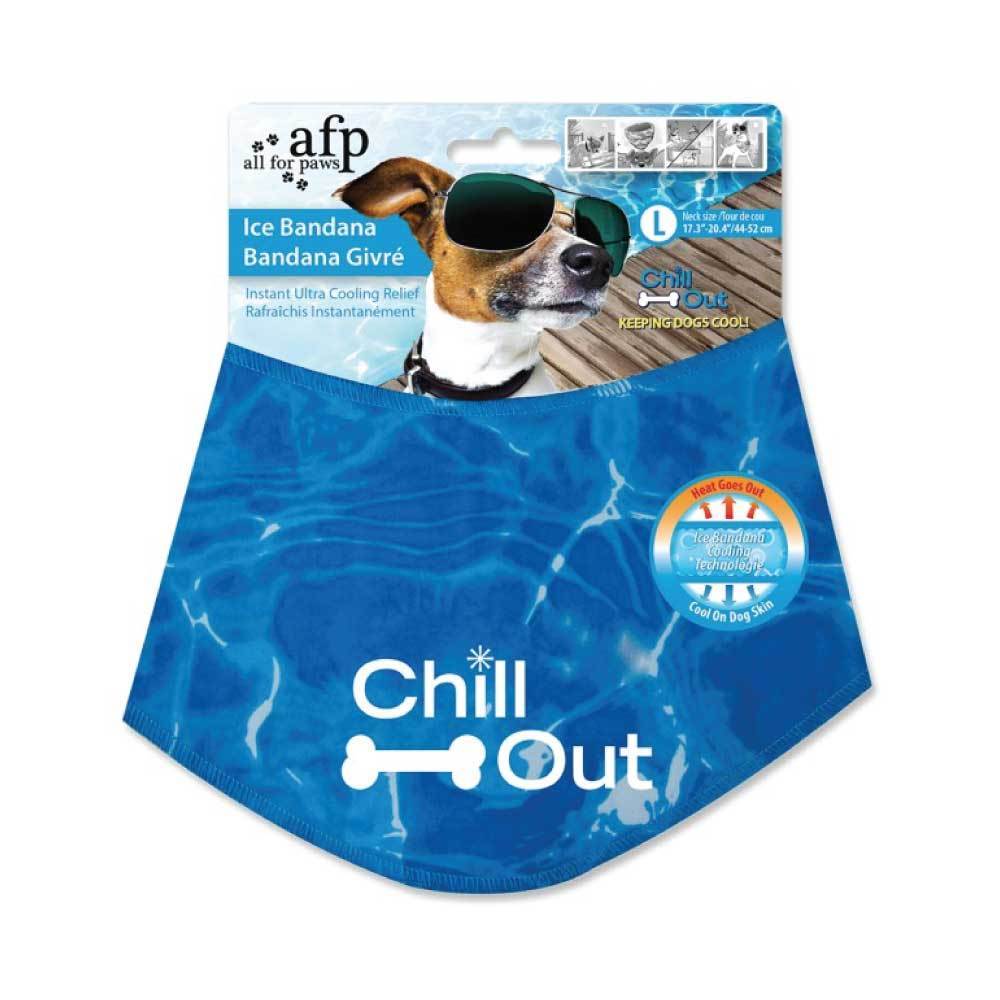 Spud Jax Petshop L - Dog Cooling Bandana Ice Neck Collar AFP Chill Out Pet Cool Scarf Cold Large Pet Care > Dog Supplies > Dog Apparel