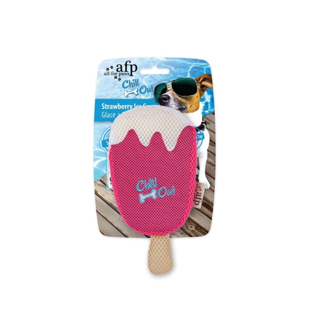 Spud Jax Petshop Dog Drinking Sponge Soak - Strawberry Ice Cream Shape Chew Play Toy AFP - Pink Dog Drinking Sponge Soak - Strawberry Ice Cream Shape Chew Play Toy AFP - Pink Pet Care > Toys