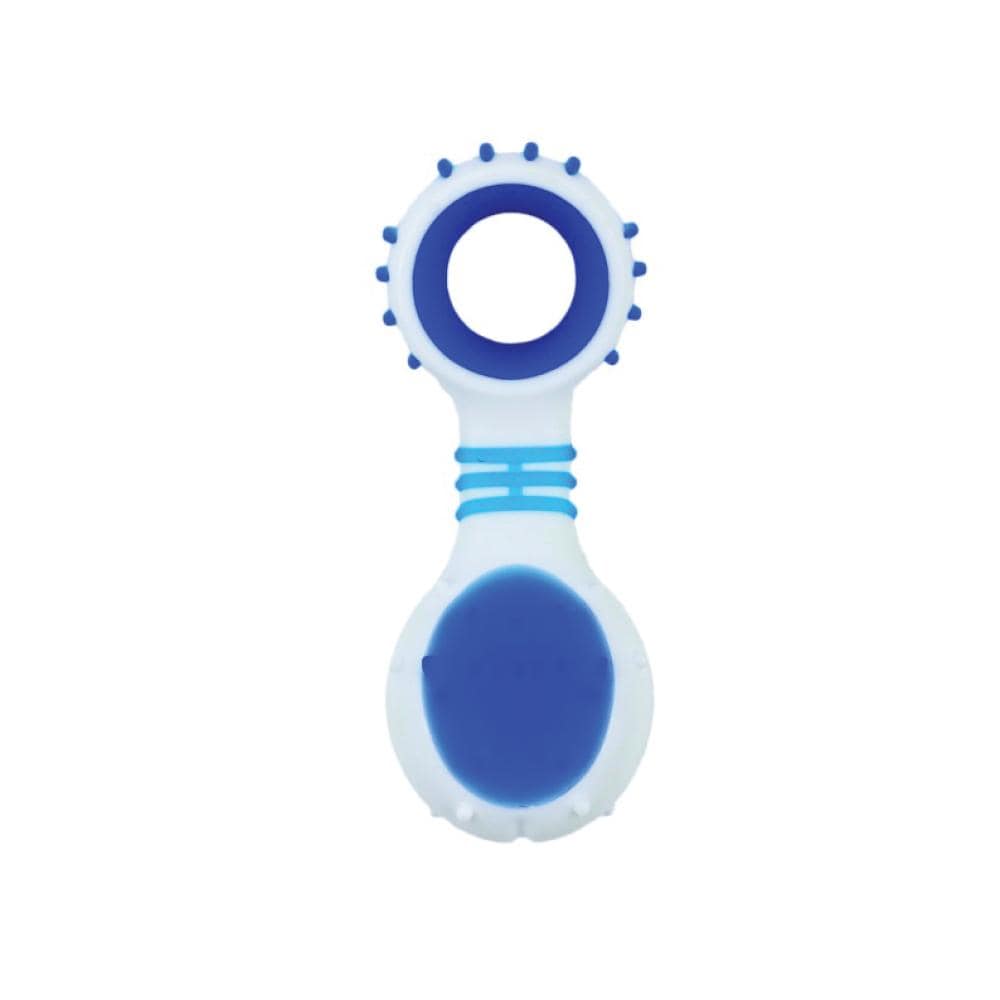 Spud Jax Petshop Dog Dental Rattle - Blue Puppy Teething + Cleaning Gums Rubber Ridges Chew Dog Dental Rattle - Blue Puppy Teething + Cleaning Gums Rubber Ridges Chew Pet Care > Toys