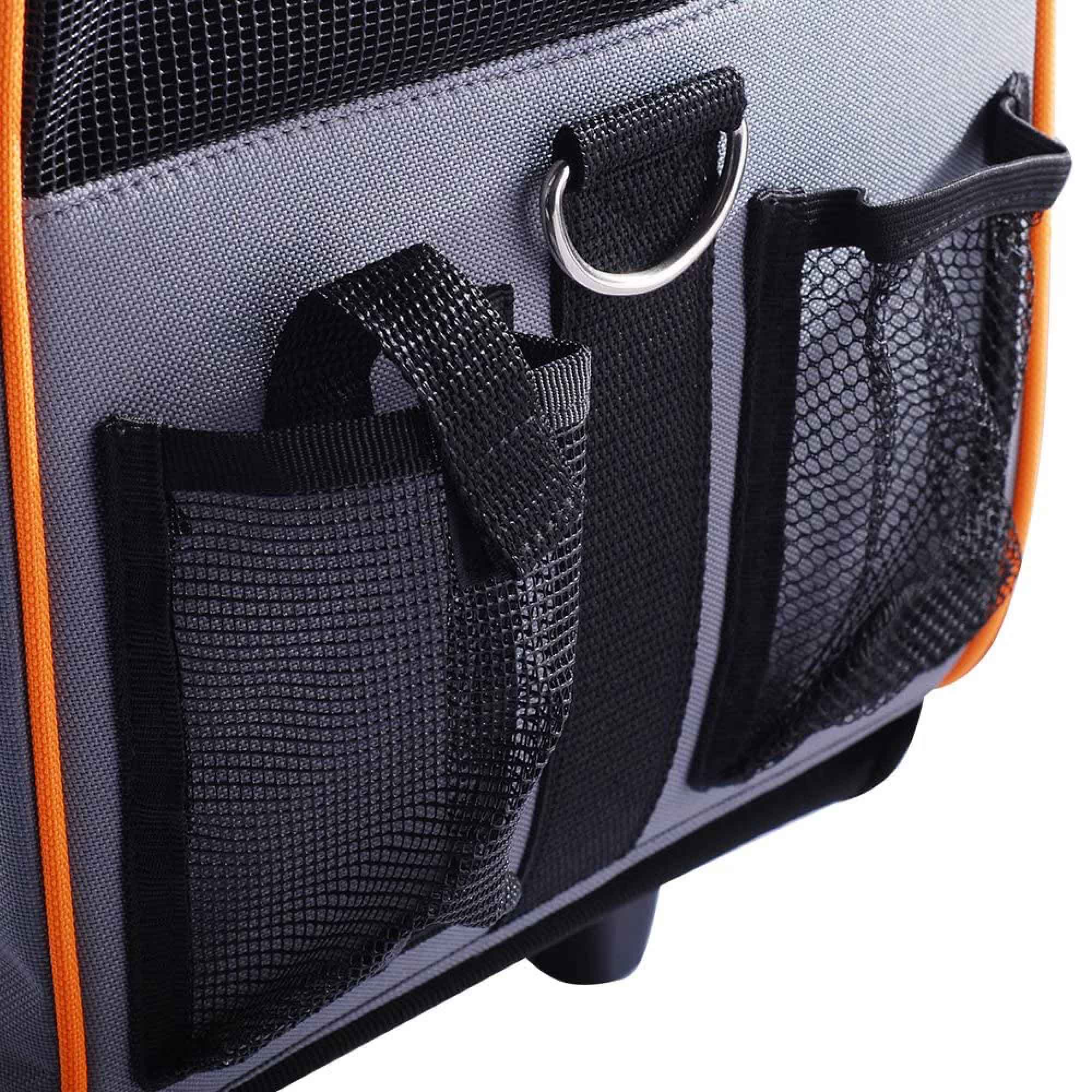 Spud Jax Petshop Pet Trolley Dog Cat Puppy Travel Wheeled Cart Portable Foldable Carrier Orange Pet Trolley Dog Cat Puppy Travel Wheeled Cart Portable Foldable Carrier Orange Pet Care
