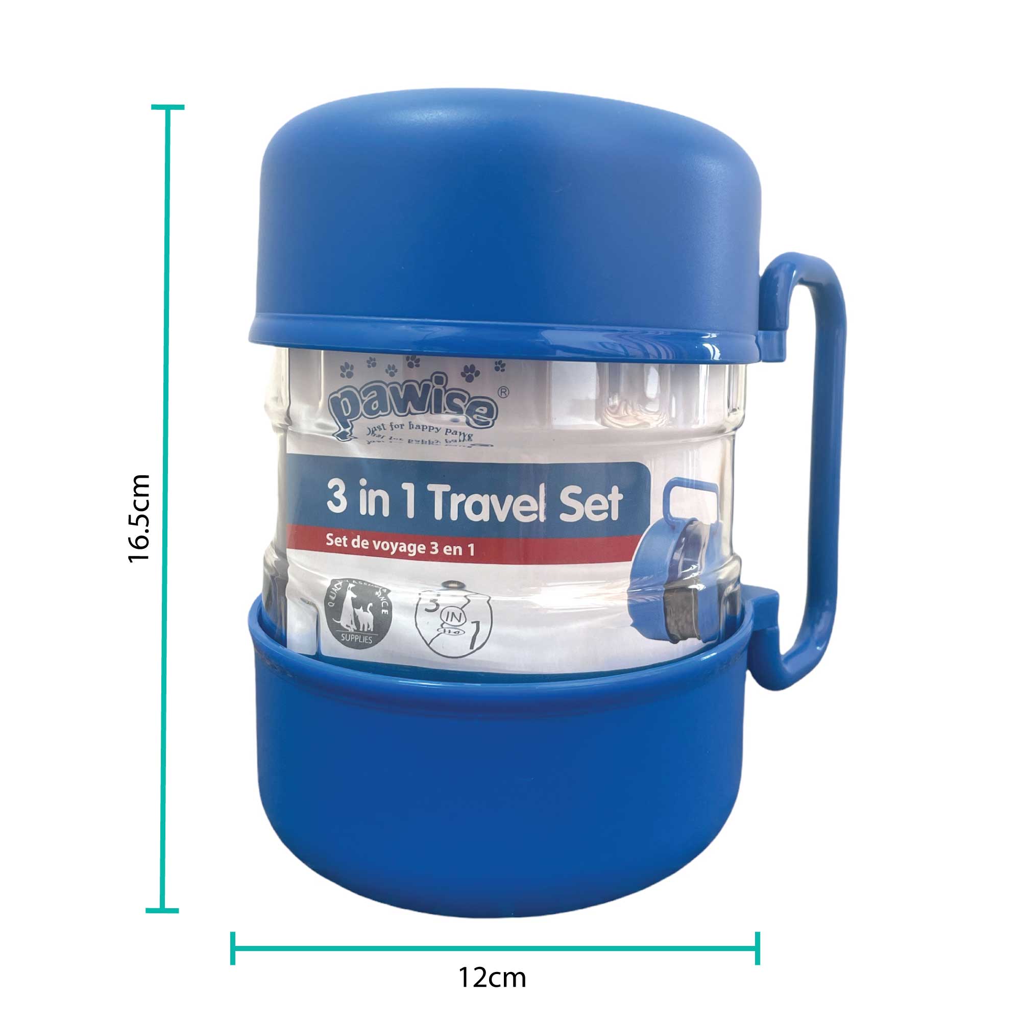 Spud Jax Petshop 3 In 1 Pet Travel Food Water Bowl Set Dog Cat Portable Feeding Carry Container 3 In 1 Pet Travel Food Water Bowl Set Dog Cat Portable Feeding Carry Container Pet Care