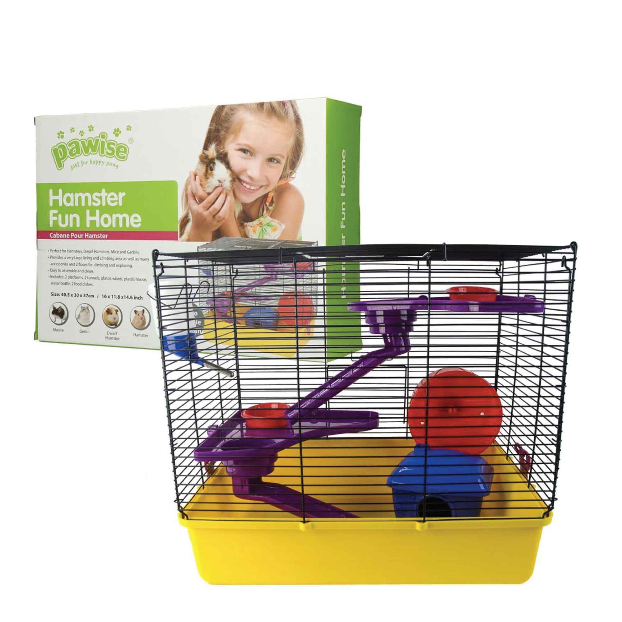 Spud Jax Petshop Hamster Fun Home Large Mouse Cage 40.5x30x37cm Pet Mice Rat Play House Enclosure Hamster Fun Home Large Mouse Cage 40.5x30x37cm Pet Mice Rat Play House Enclosure Pet Care