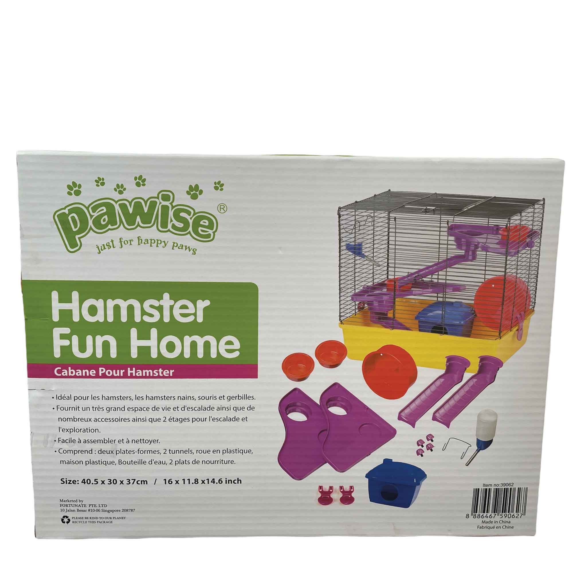 Spud Jax Petshop Hamster Fun Home Large Mouse Cage 40.5x30x37cm Pet Mice Rat Play House Enclosure Hamster Fun Home Large Mouse Cage 40.5x30x37cm Pet Mice Rat Play House Enclosure Pet Care