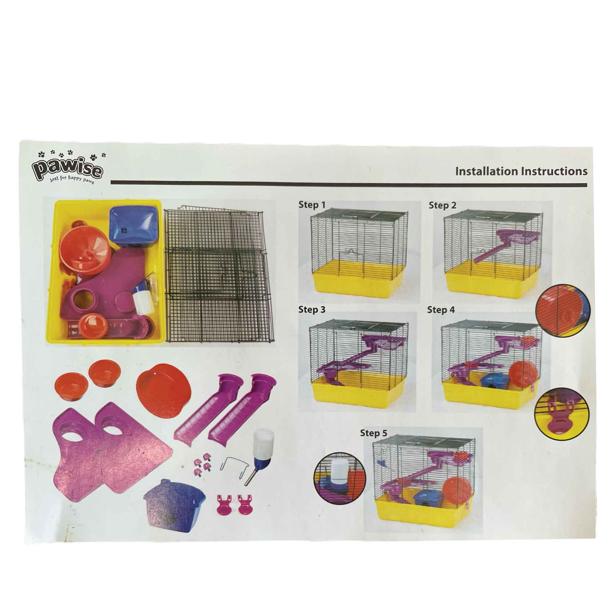Spud Jax Petshop Hamster Fun Home Large Mouse Cage 40.5x30x37cm Pet Mice Rat Play House Enclosure Hamster Fun Home Large Mouse Cage 40.5x30x37cm Pet Mice Rat Play House Enclosure Pet Care